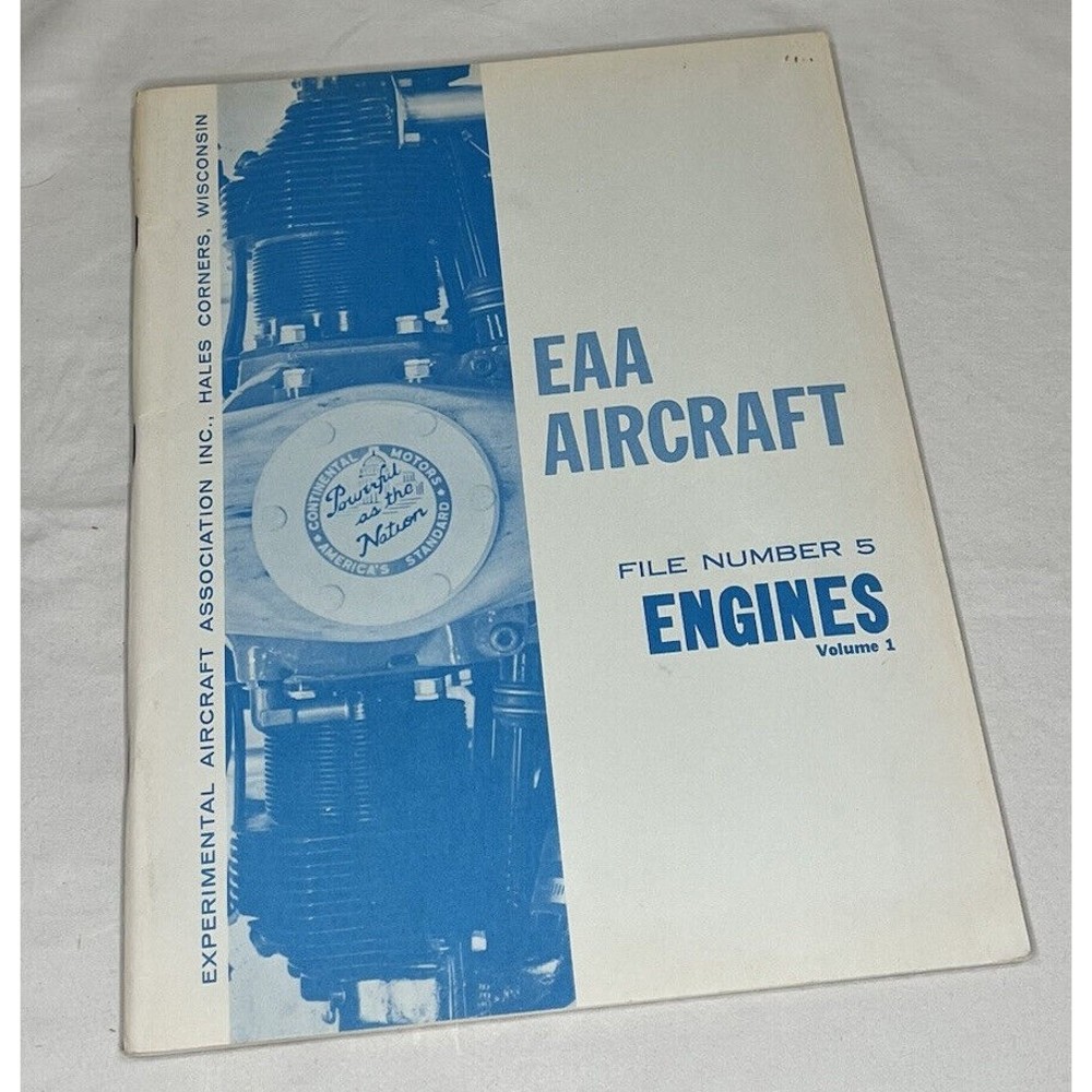 EEA Aircraft Engines Volume 1 File 5 Airplane Aviation 1964